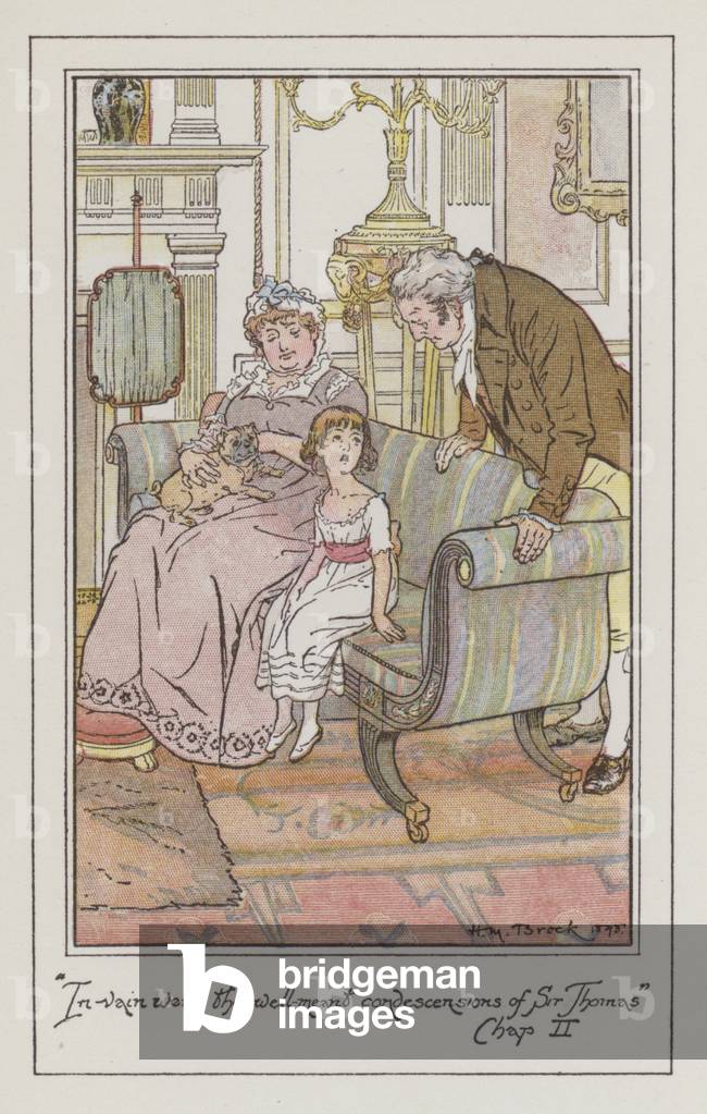 Illustration for Mansfield Park (colour litho)