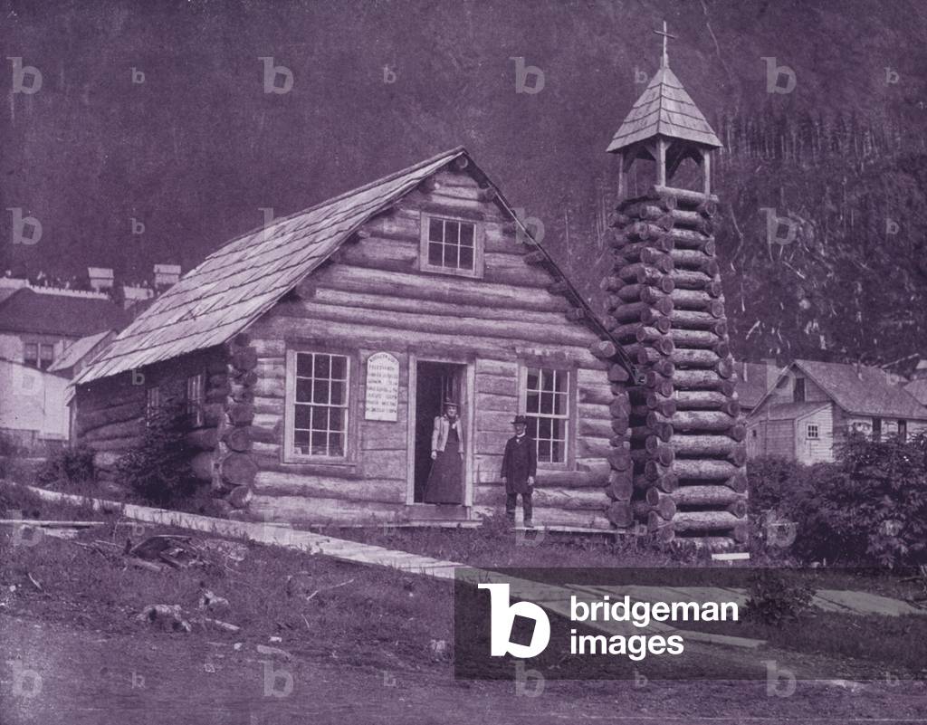 Greek Church at Juneau, Alaska (b/w photo)
