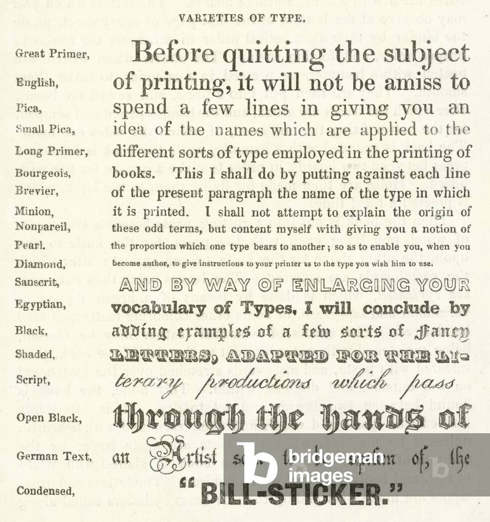 Varieties of Type (engraving)