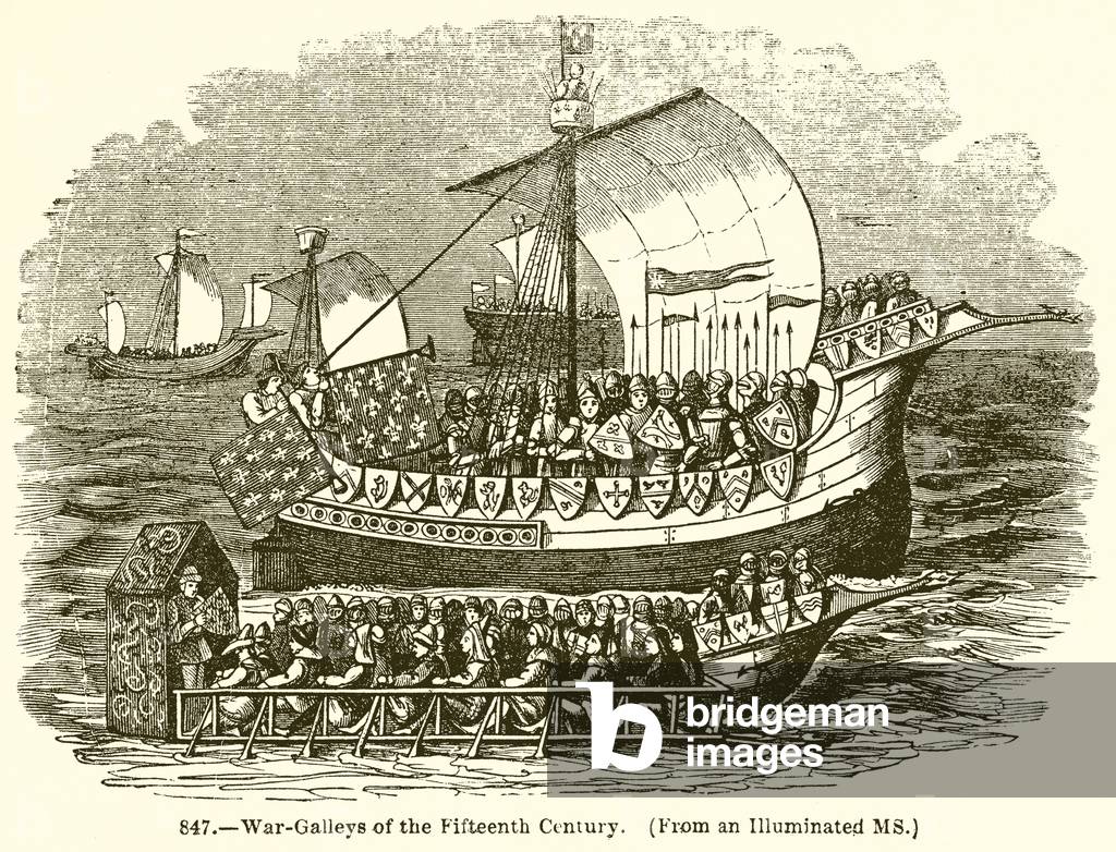 War-Galleys of the Fifteenth Century (engraving)