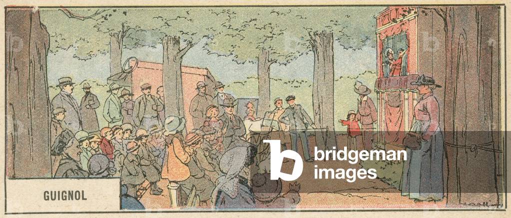 Guignol (colour litho)