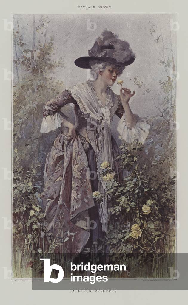 La Fleur Preferee (The Favourite Flower) (colour litho)