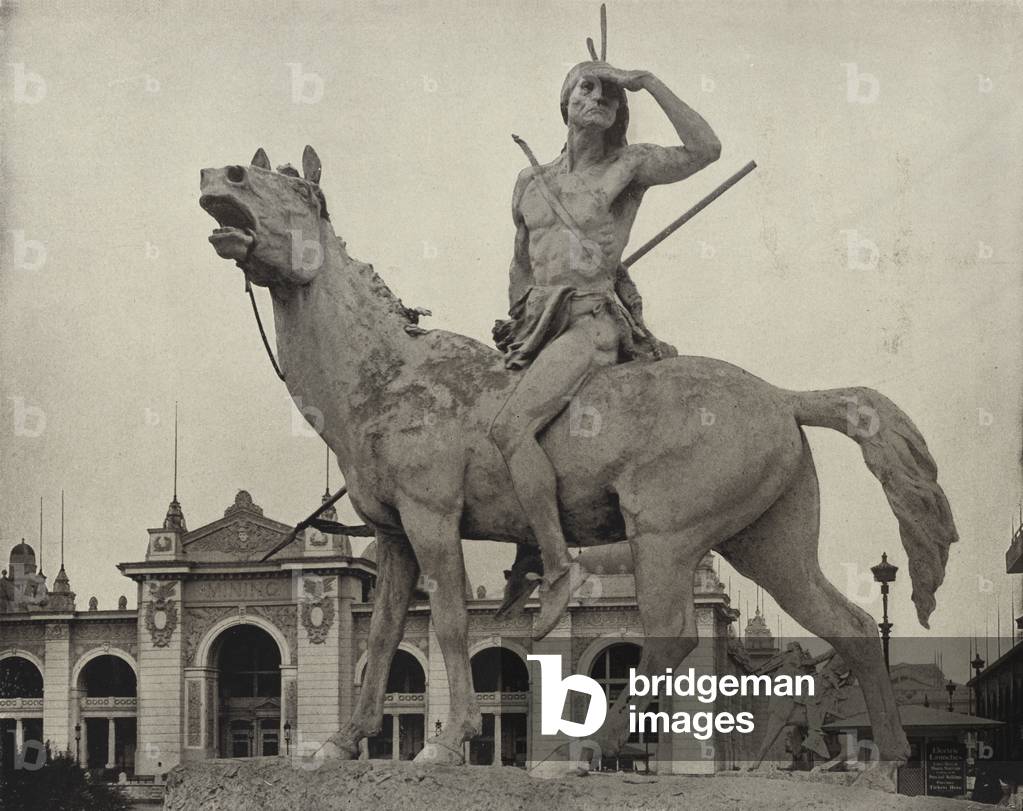 Proctor's Indian (b/w photo)