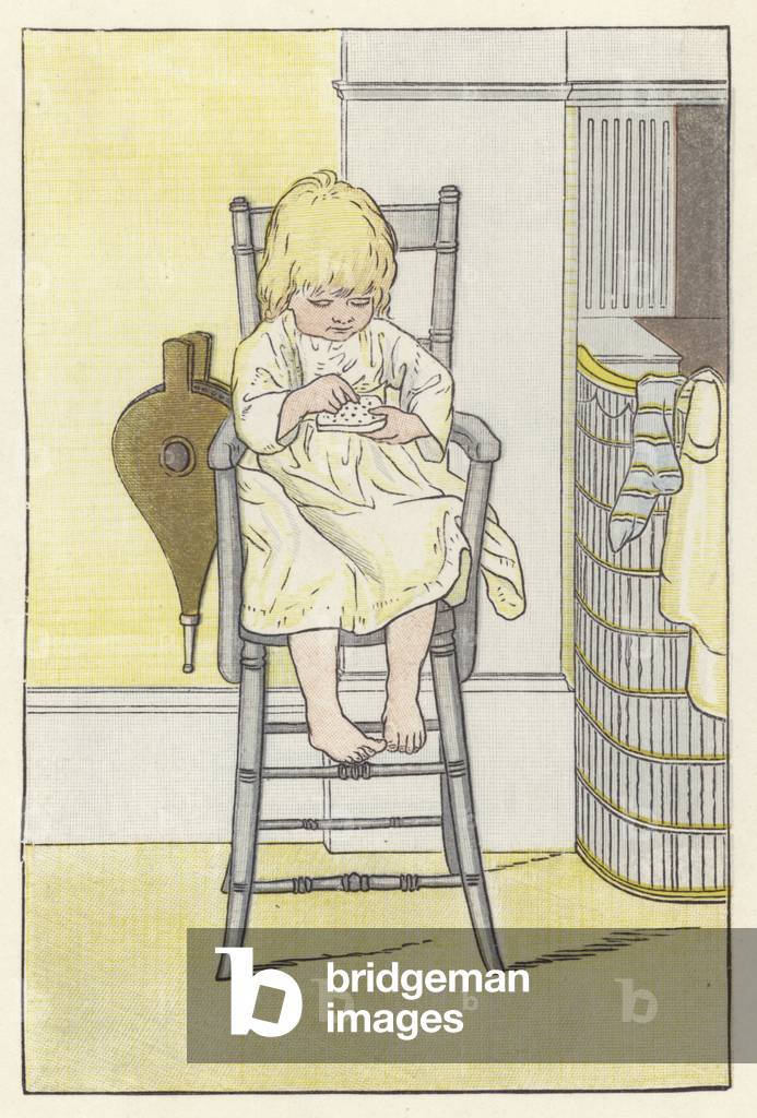 The nursery chair (colour litho)