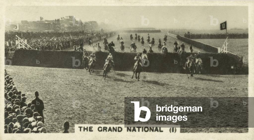 The Grand National (b/w photo)