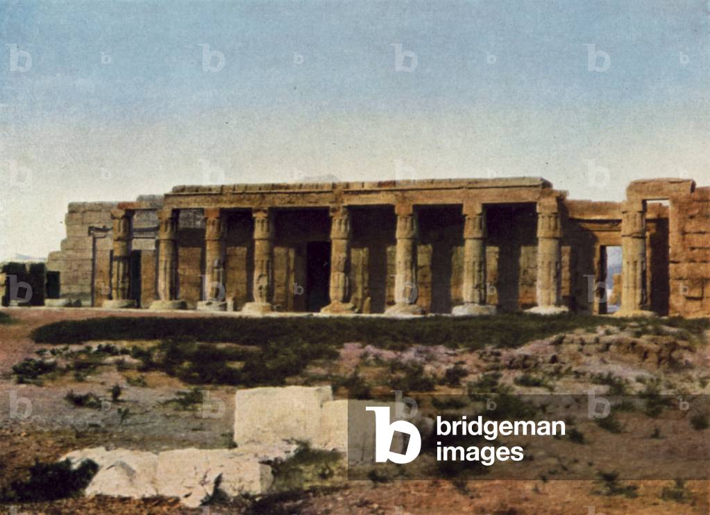 Thebes, Kurna, Mortuary Chapel of Seti Ist and his son Rameses II (coloured photo)