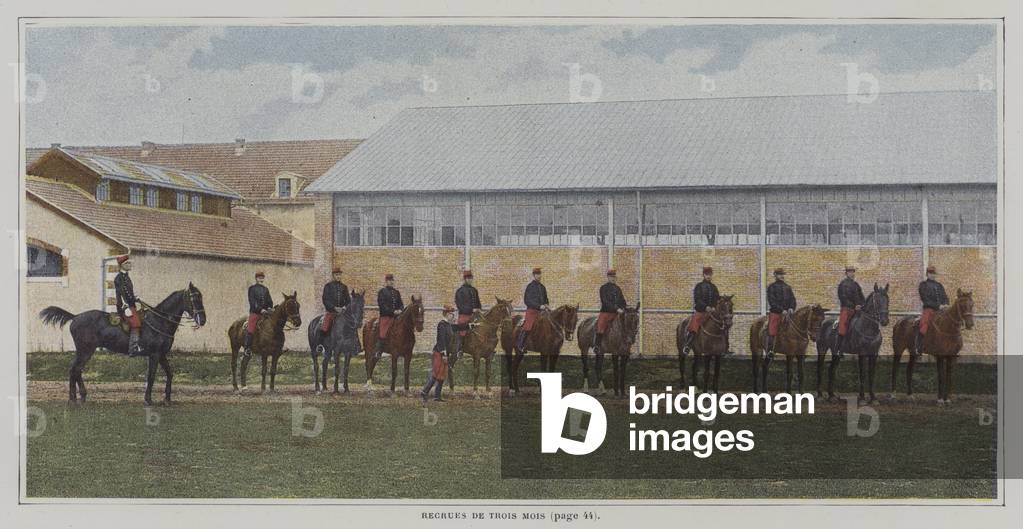 Recruits three months after enlisting (colour photo)