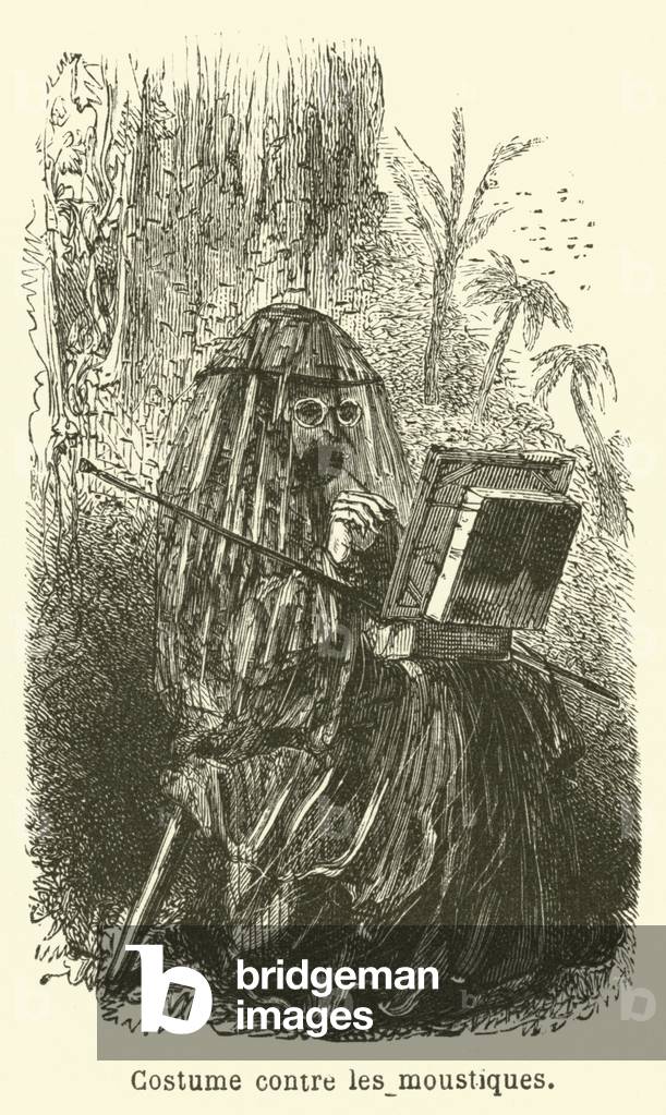 Costume contre les moustiques (engraving)