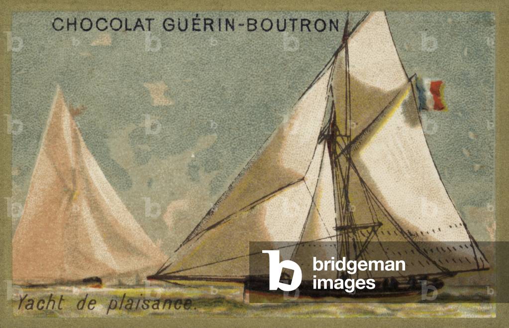 Pleasure yacht (chromolitho)