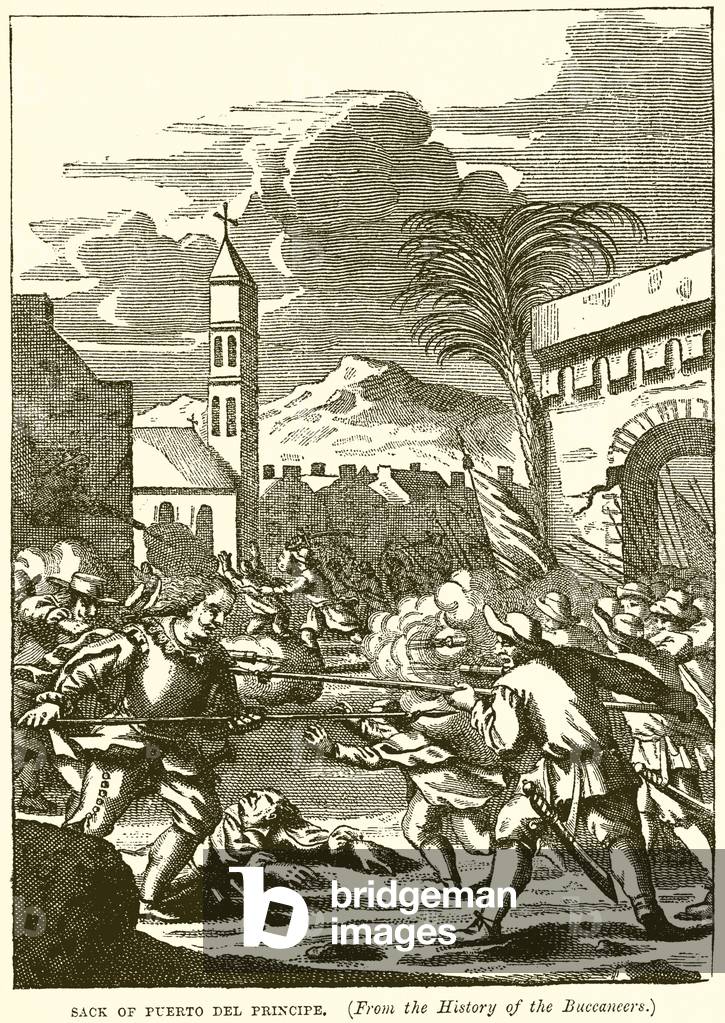 Sack of Puerto del Principe (engraving)