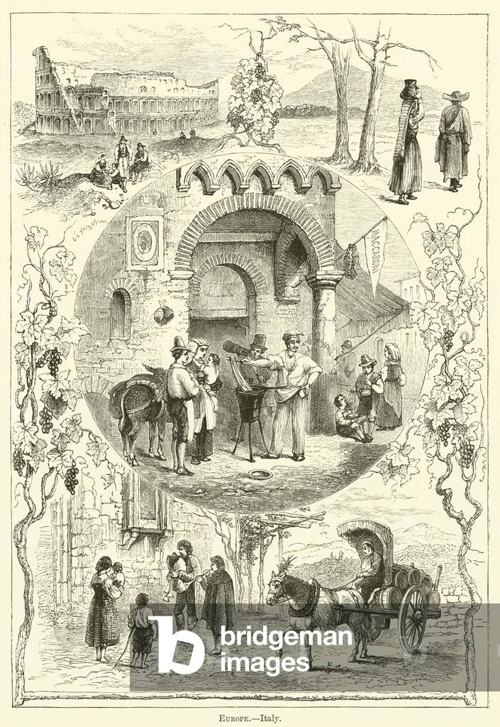 Europe, Italy (engraving)