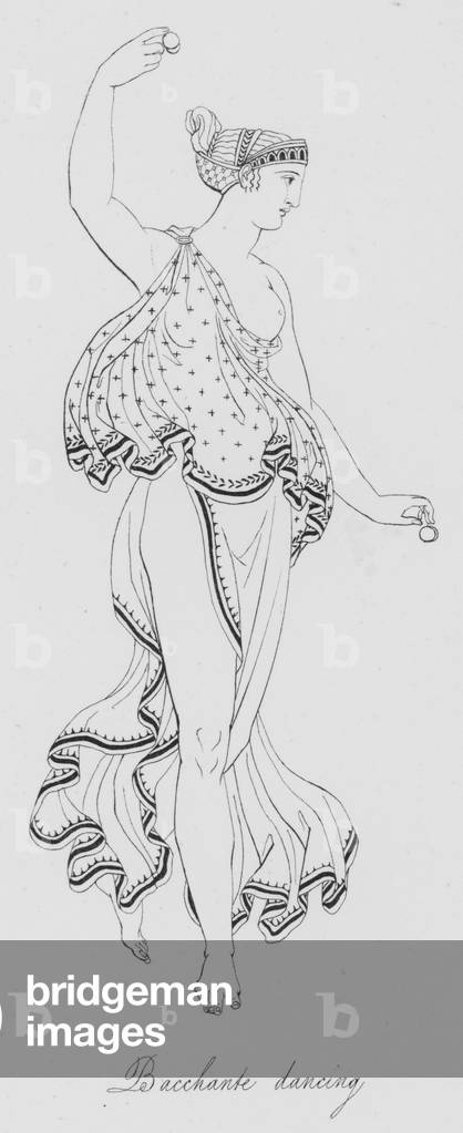 Bacchante dancing (engraving)