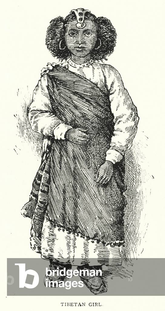 Tibetan Girl (engraving)