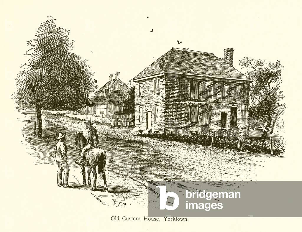 Old Custom House, Yorktown (engraving)
