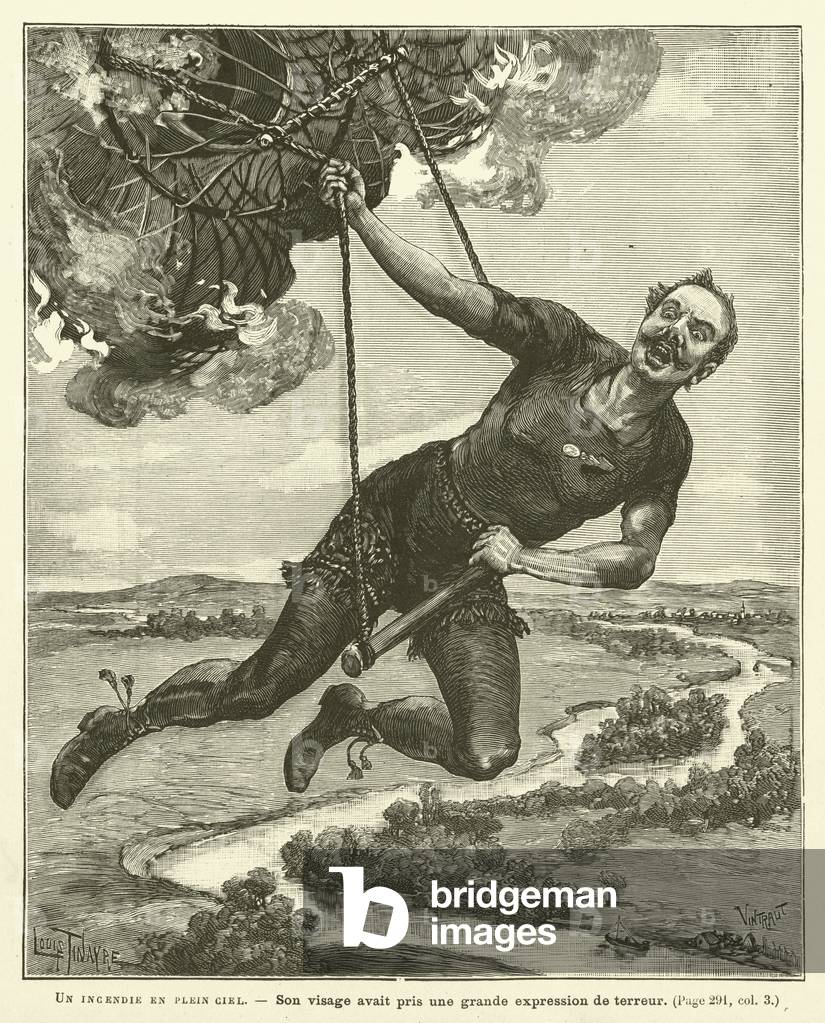 Un Incendie En Plein Ciel (engraving)