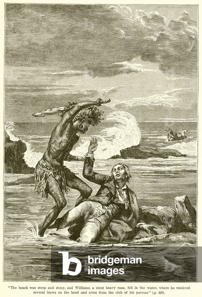John Williams being killed (engraving)