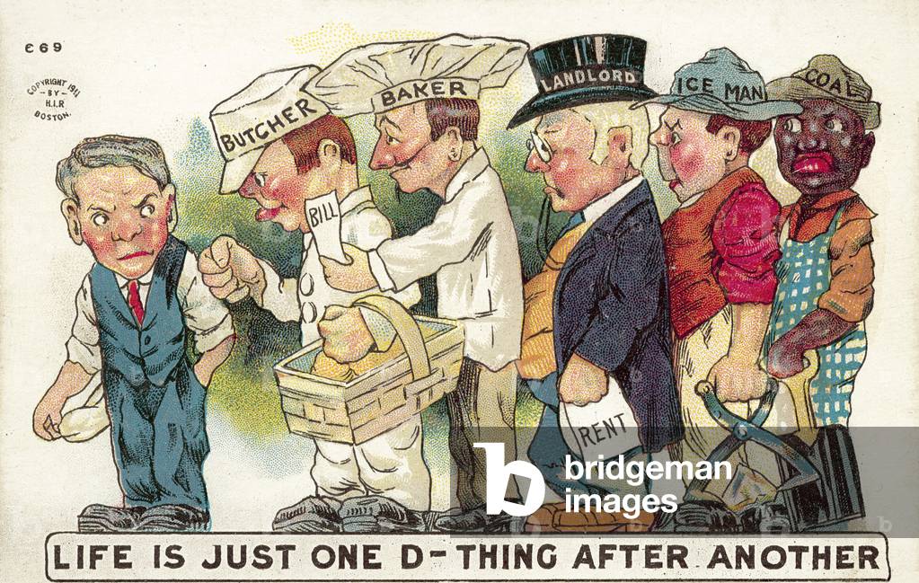 Life Is Just One Damned Thing After Another (colour litho)