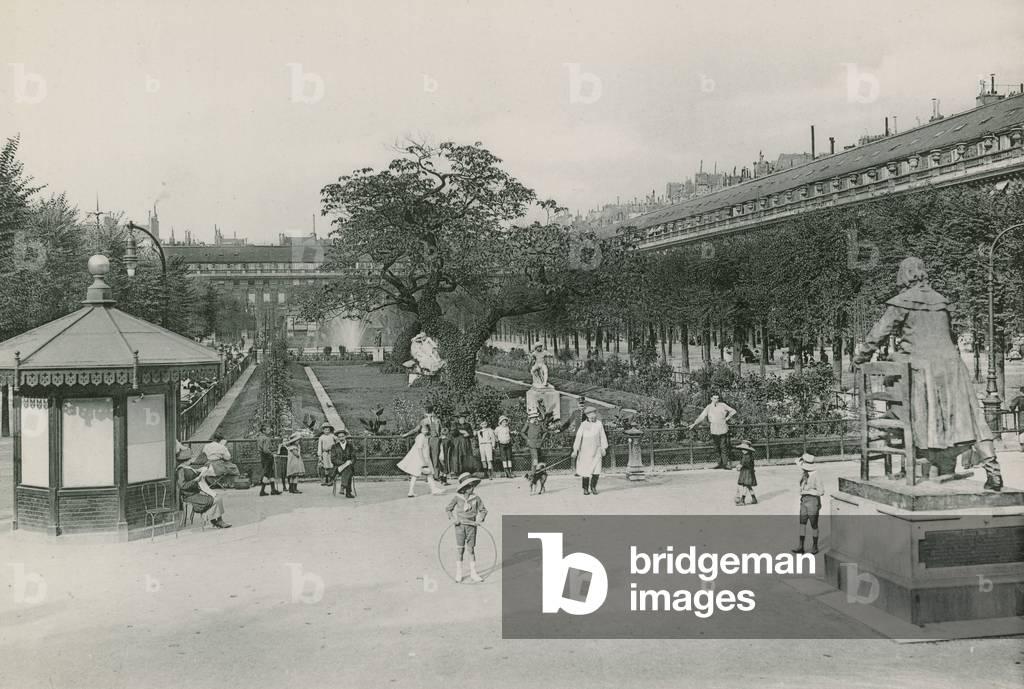 Le Jardin du Palais-Royal, Garden of Palais-Royal (photogravure)