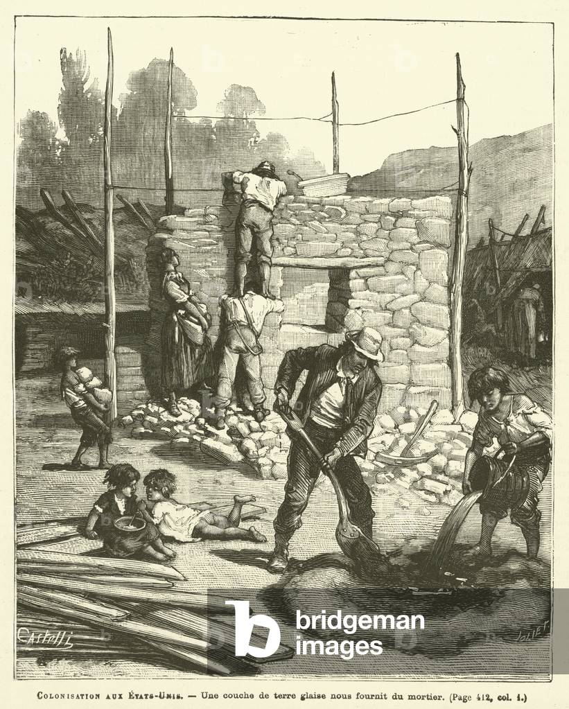 Colonisation Aux Etats-Unis (engraving)