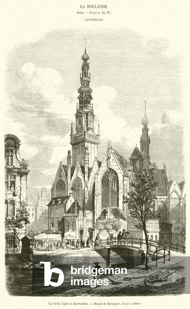 La vieille Eglise a Amsterdam (engraving)