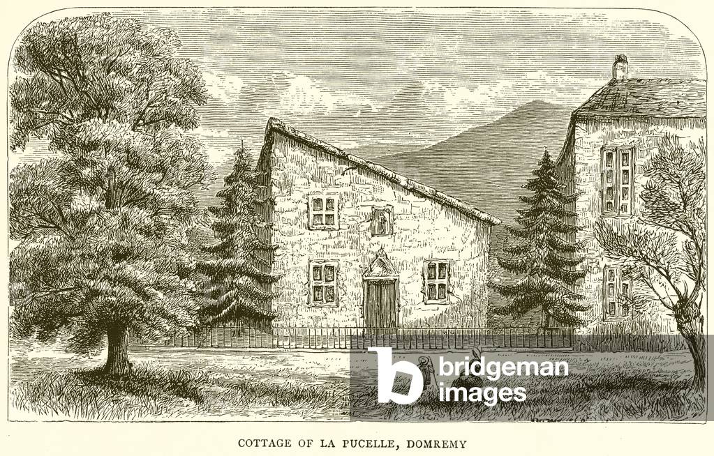 Cottage of La Pucelle, Domremy (engraving)