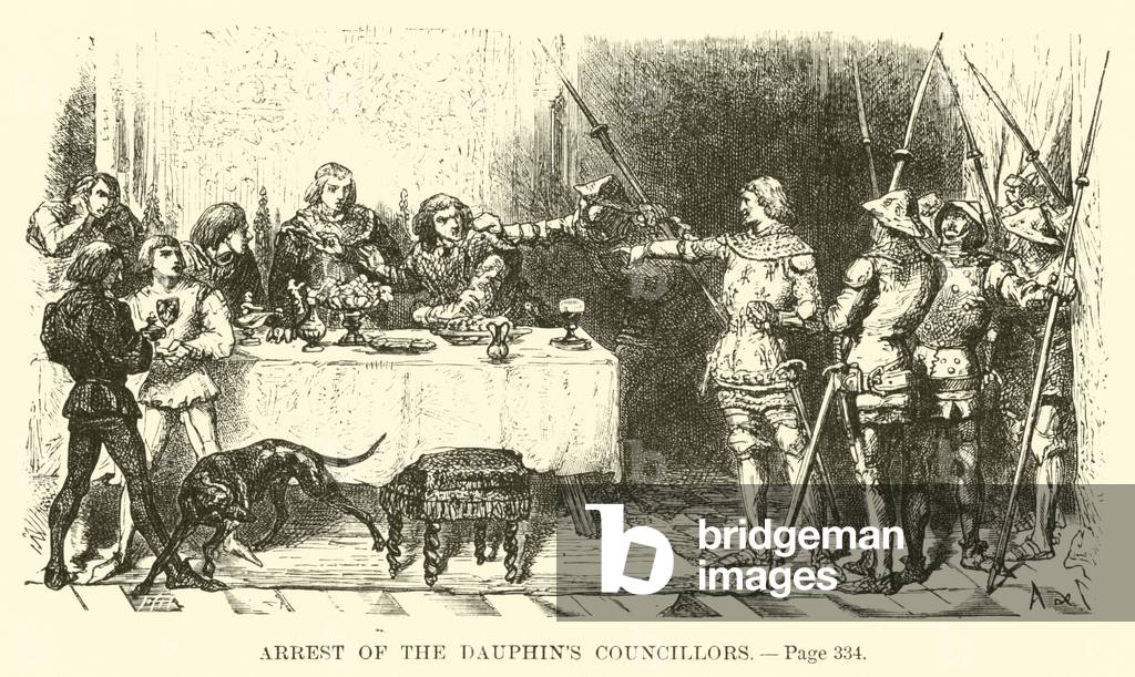 Arrest of the Dauphin's councillors (engraving)