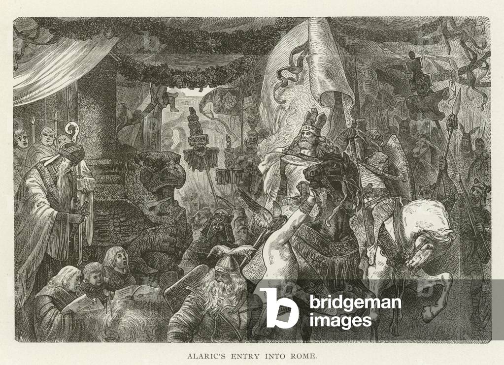 Alaric's entry into Rome (engraving)