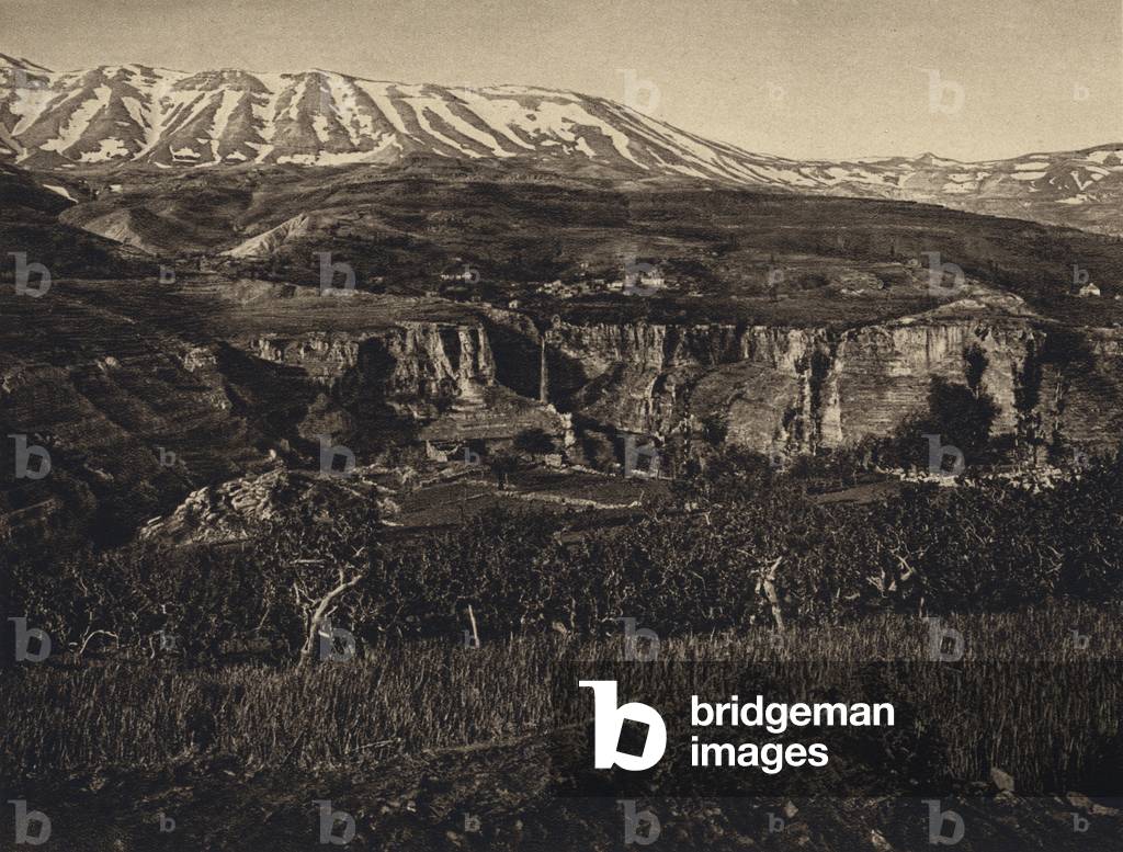 Lebanon, Landscape (b/w photo)