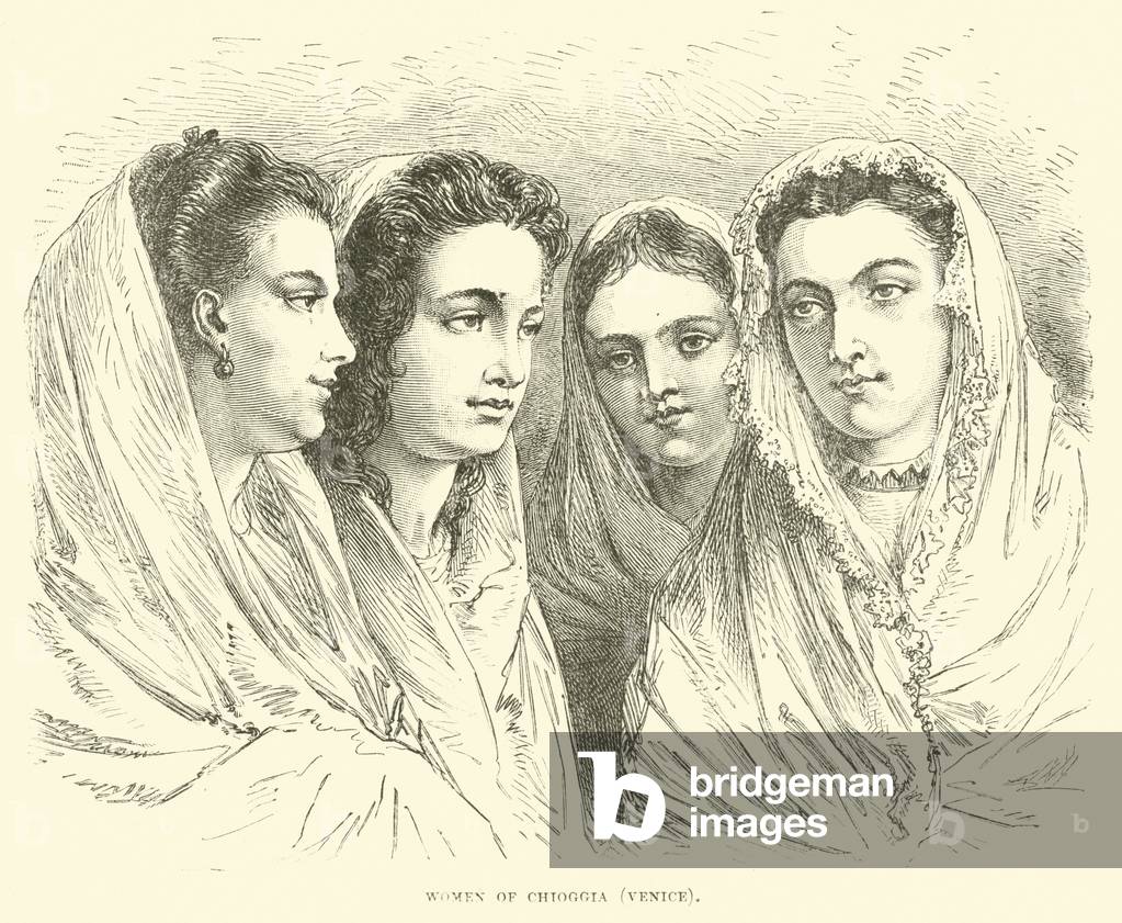 Women of Chioggia, Venice (engraving)