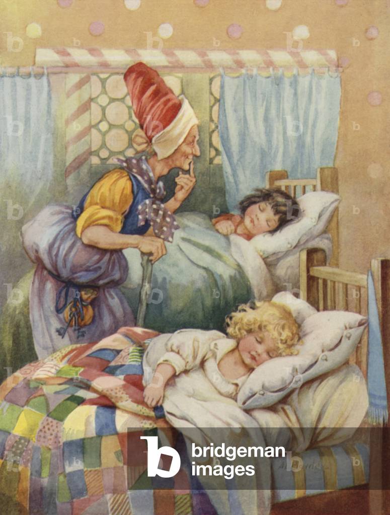 Hansel and Grethel (colour litho)