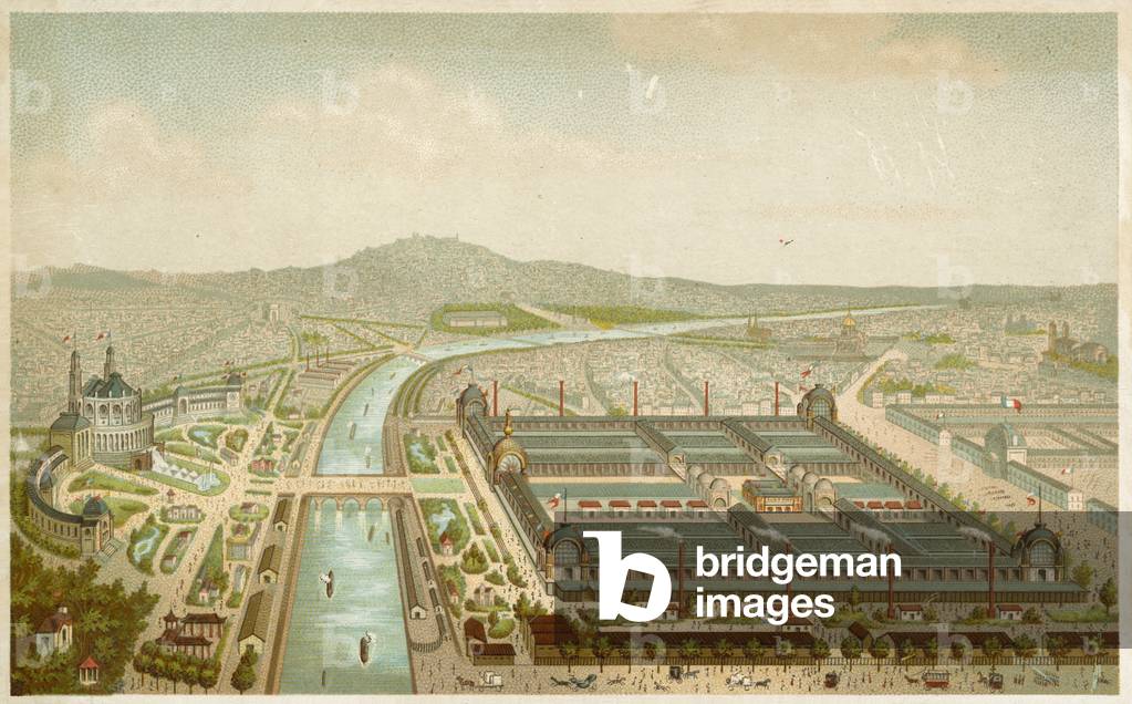Site of the Exposition Universelle, Paris (chromolitho)