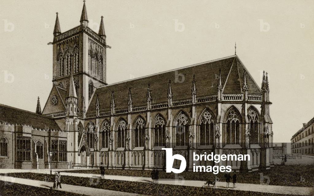 St John's College Chapel (litho)