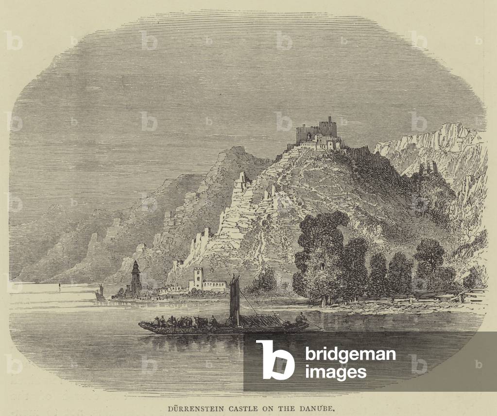 Durrenstein Castle on the Danube (engraving)