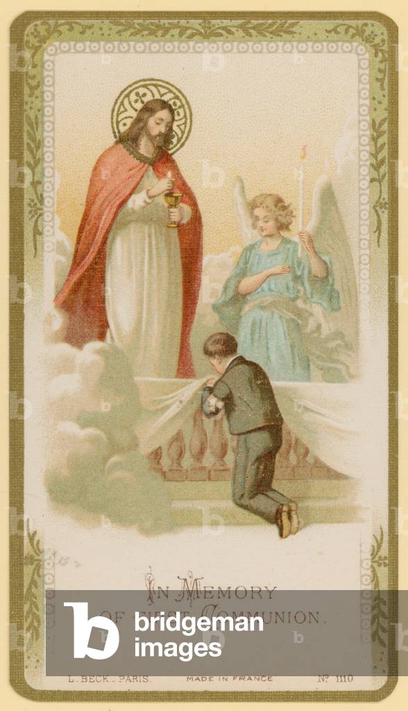 In memory of first communion (chromolitho)