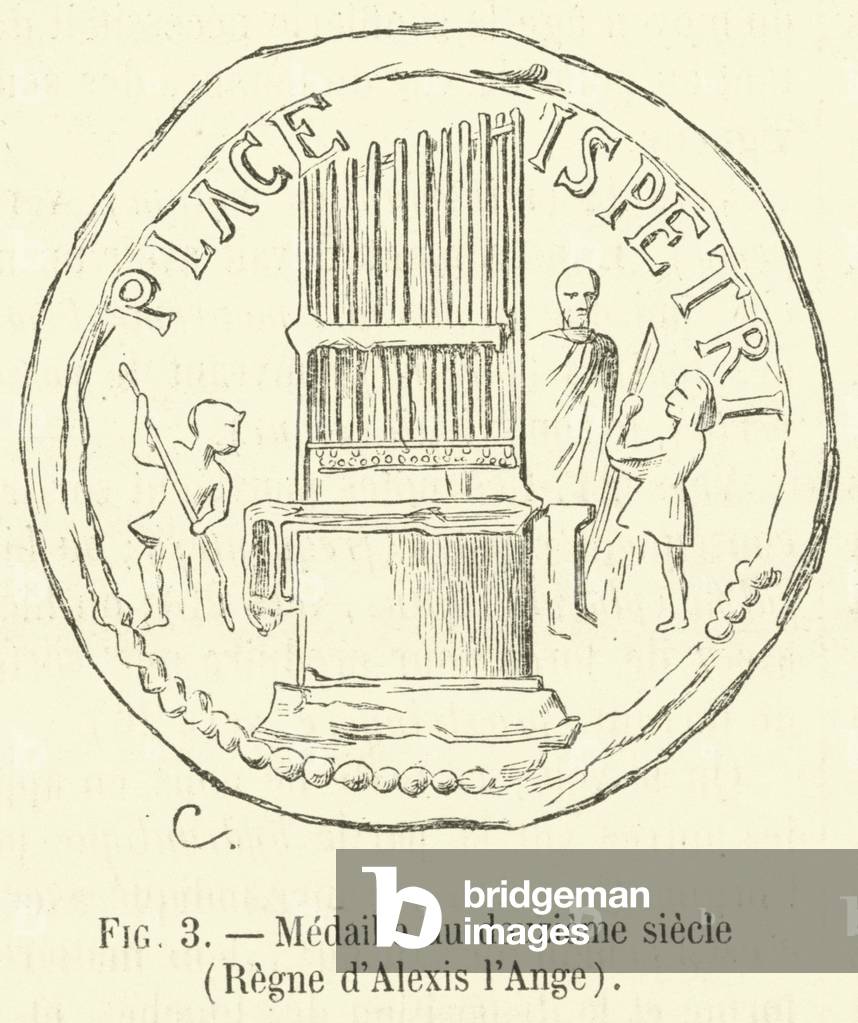 Medaille du douzieme siecle, Regne d'Alexis l'Ange (engraving)