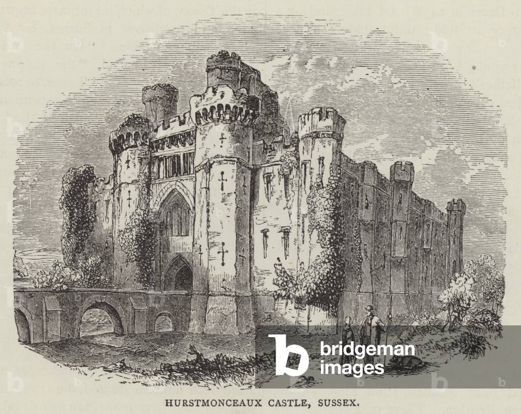 Hurstmonceaux Castle, Sussex (engraving)