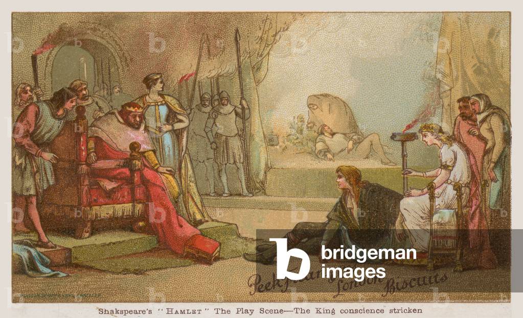 Scene from Shakespeare's 'Hamlet' (chromolitho)