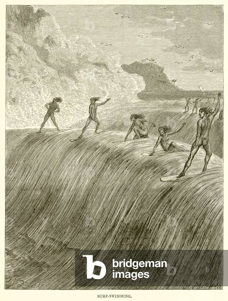 Surf-Swimming (engraving)