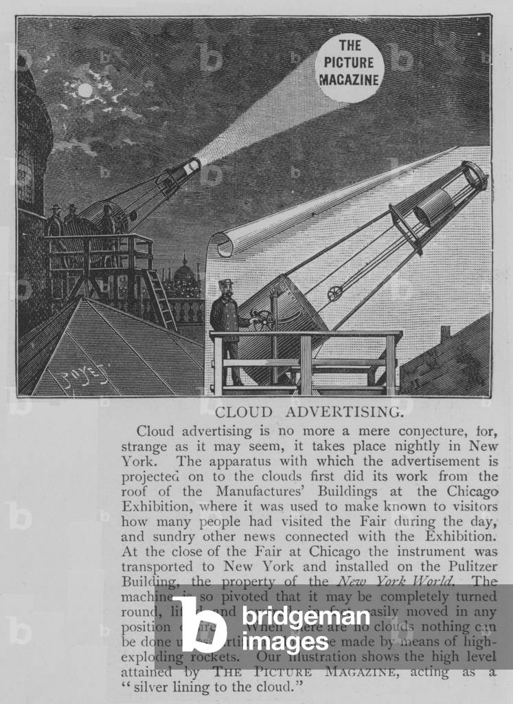 Cloud Advertising (engraving)