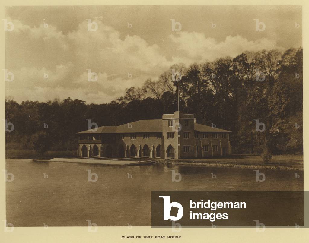 Princeton University: Class of 1887 Boat House (b/w photo)