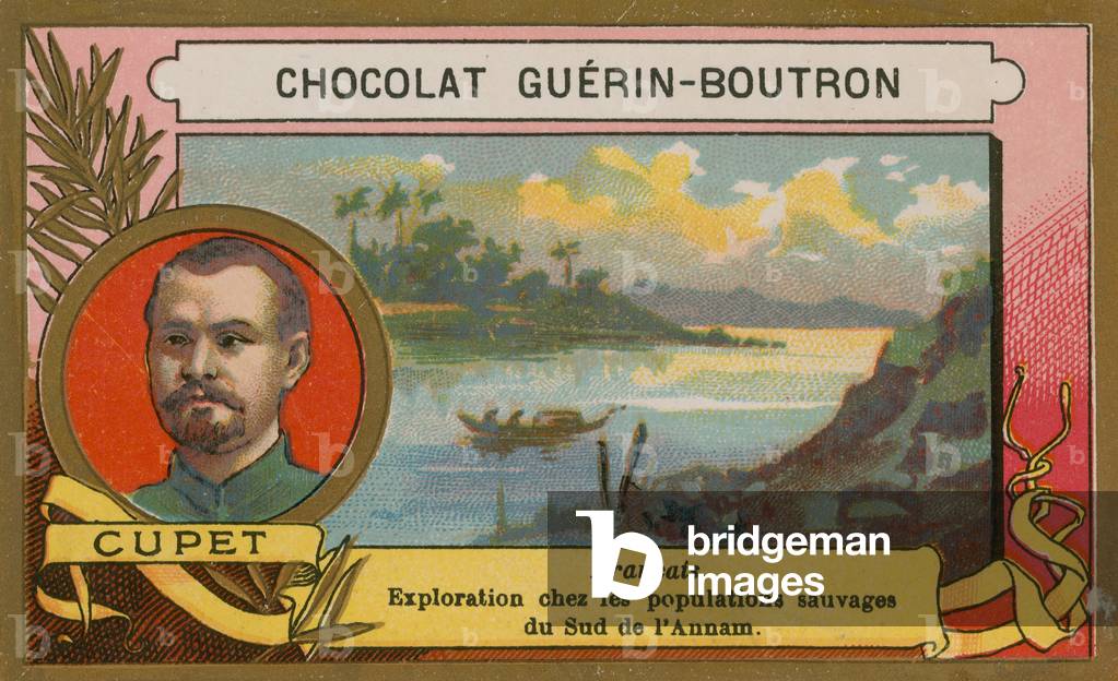Cupet, 19th Century French explorer (chromolitho)