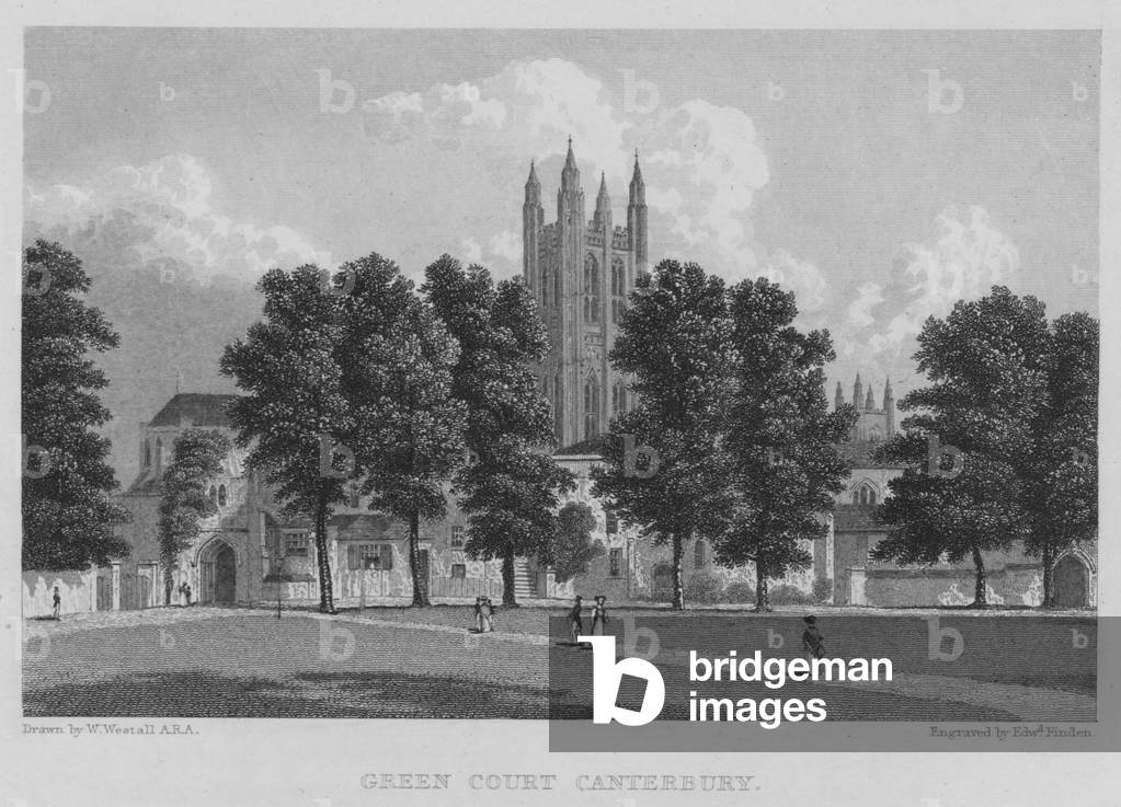 Green Court, Canterbury (engraving)
