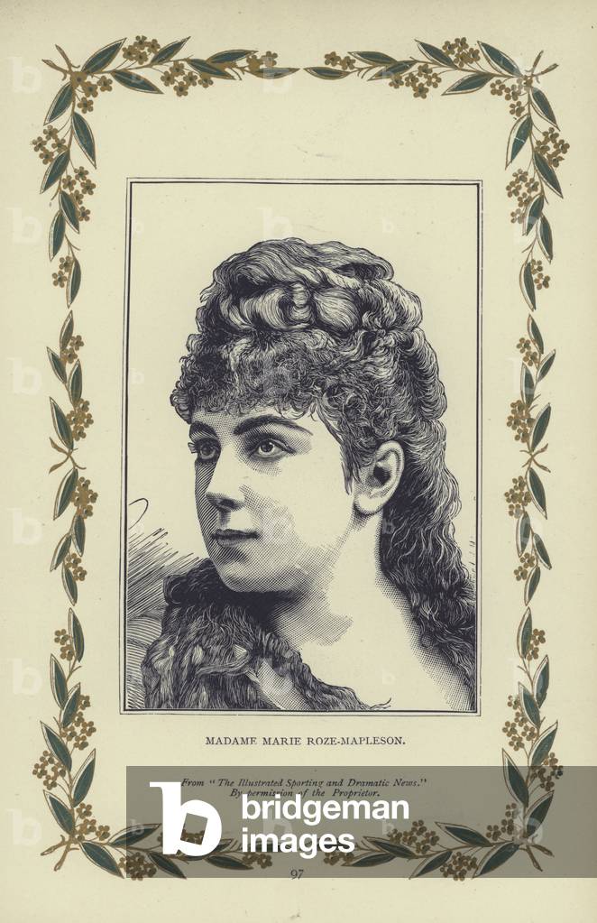 Madame Marie Roze-Mapleson (engraving)