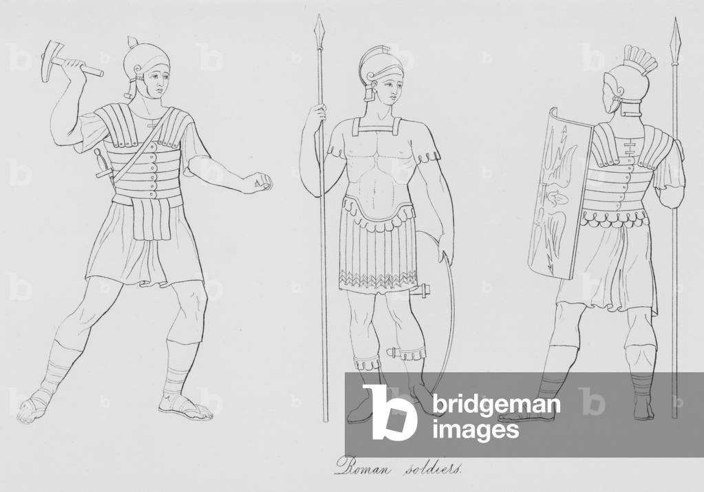 Roman soldiers (engraving)