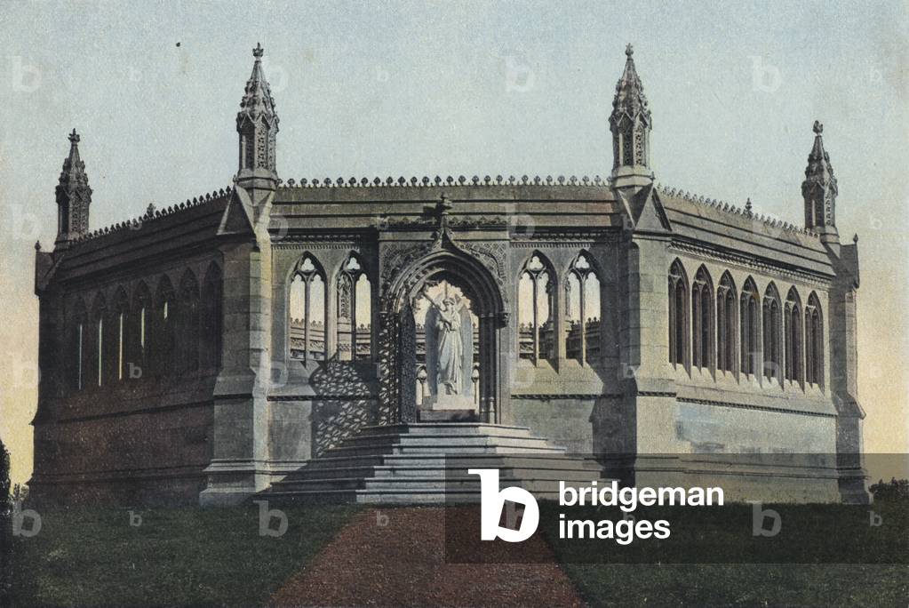 Memorial Well, Cawnpur (coloured photo)