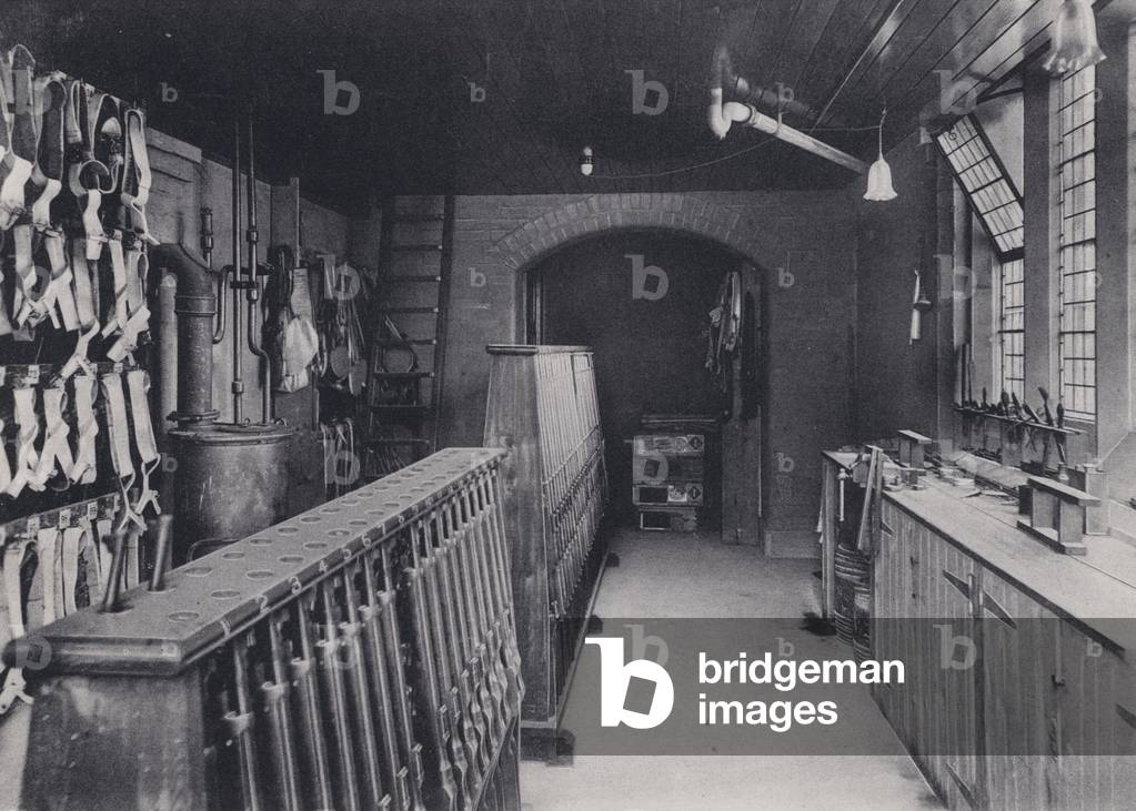 Illustration for brochure on the Ley's School, Cambridge (b/w photo)