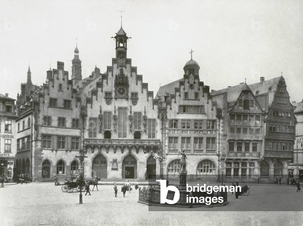 Frankfurt am Main, Romer (b/w photo)