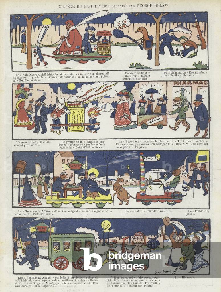 Illustration for Le Rire (colour litho)