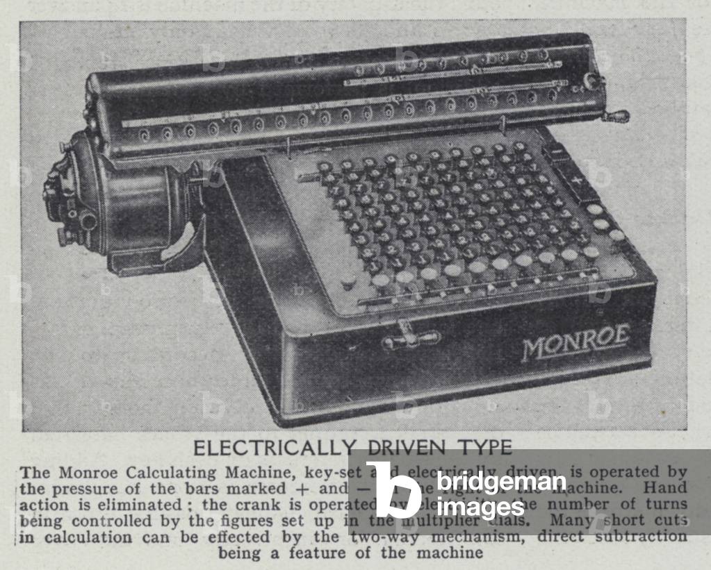 Electrically driven type (b/w photo)