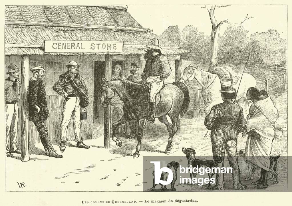 Les Colons De Queensland (engraving)